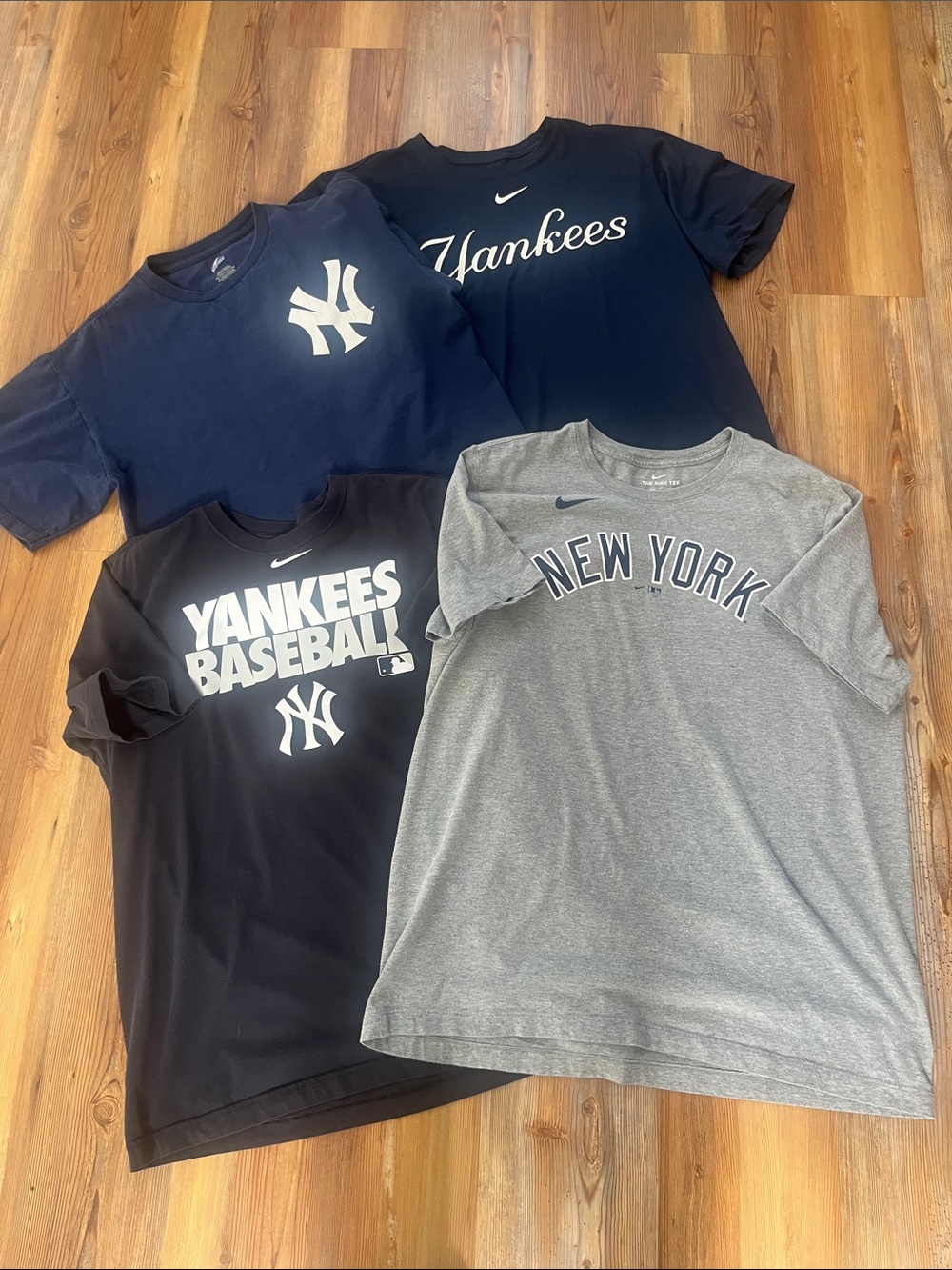 Mens New York Yankees Baseball Short-Sleeve Tee Bundle